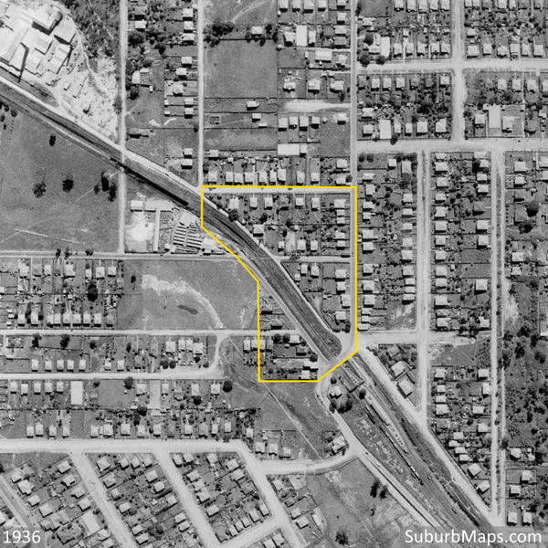 1936 Aerial Photo of The Adams Estate