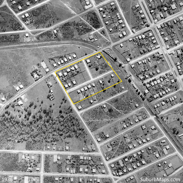 1936 Aerial Photo of Wavell's Vineyard Estate