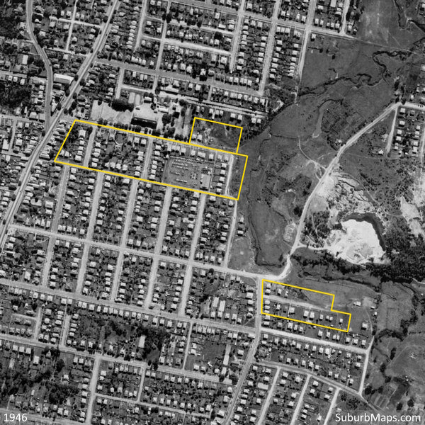 1946 Aerial Photo of Stephens Park Estate