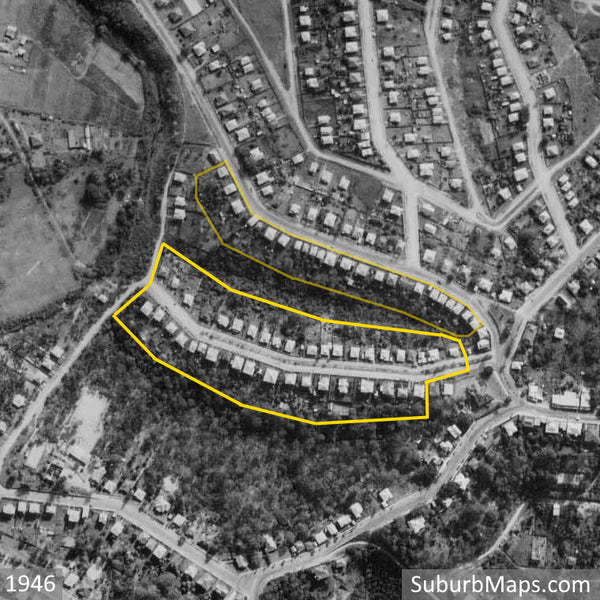 1946 Aerial Photo of Northam Estate - 3rd Section