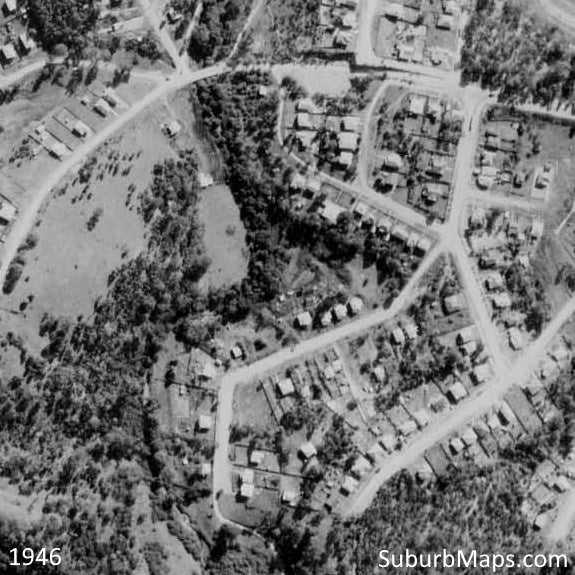 1946 Aerial Photo of Bardon Park Estate