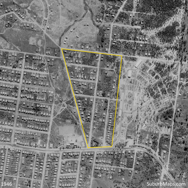 1946 Aerial Photo of East Coorparoo Estate