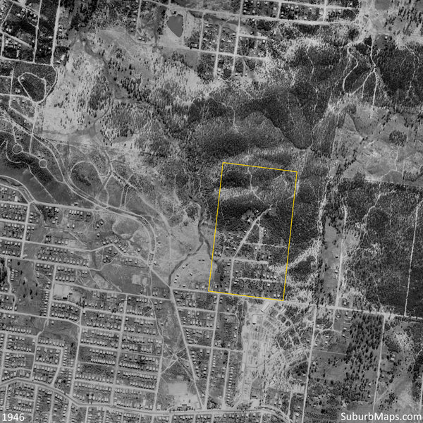 1946 Aerial Photo of Silver Bell Estate - Mt Bruce