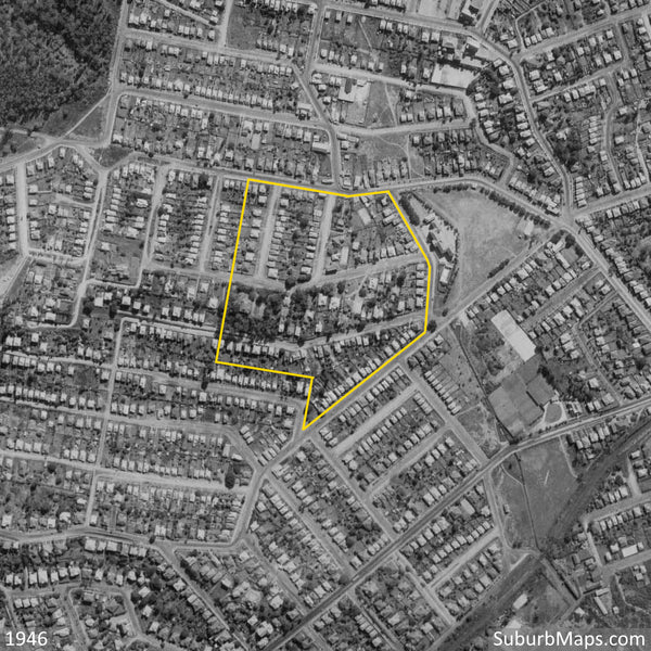 1946 Aerial Photo of Bayswater Estate