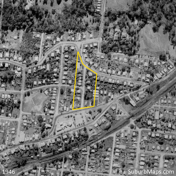 1946 Aerial Photo of Taringa Township