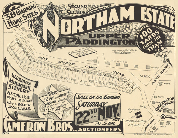 Northam Estate - 2nd Section Map