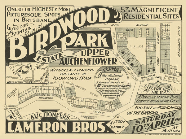 Birdwood Park Estate Map