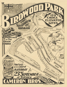 Birdwood Park Estate - 1st Section Map