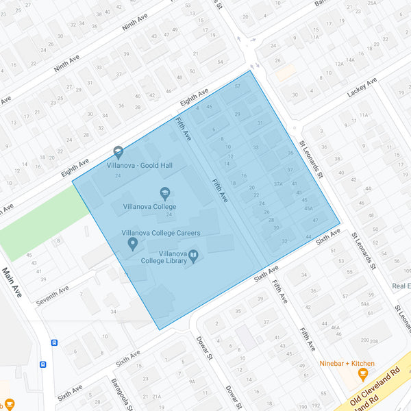 Google map showing the present day location of The Gem of Coorparoo