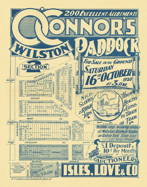 O'Connor's Paddock - Section 2 Map