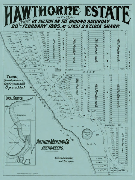 Hawthorne Estate Map