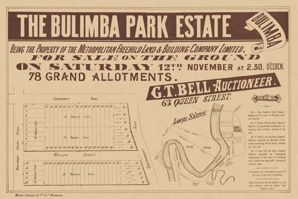 Bulimba Park Estate Map