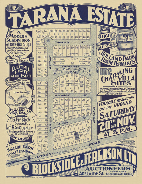 Tarana Estate Map