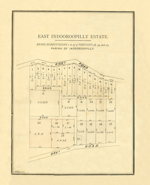 East Indooroopilly Estate Map