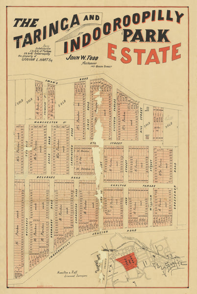 Taringa and Indooroopilly Park Estate Map