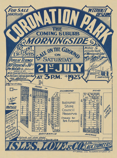 Coronation Park Estate Map