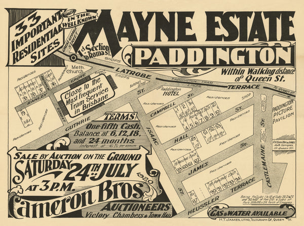 Mayne Estate Map