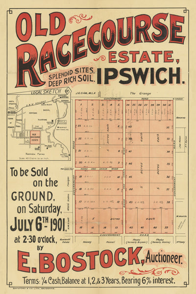 Old Racecourse Estate, Ipswich Map