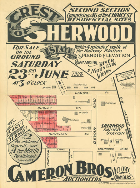 Crest of Sherwood Estate Map