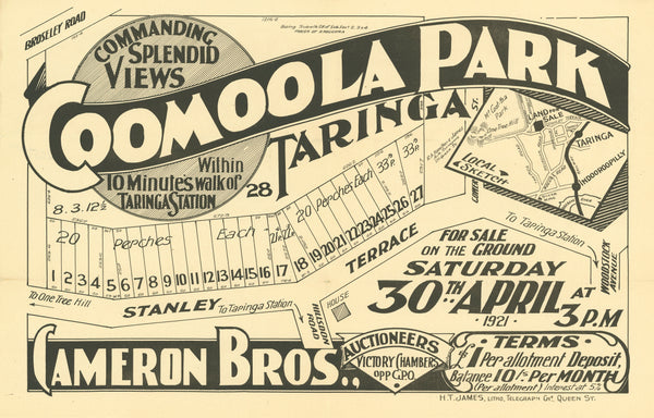 Coomoola Park Map