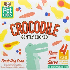 Petcubes Gently Cooked Crocodile Meat For Dogs