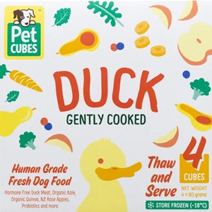 Petcubes Gently Cooked Duck Meat For Dogs