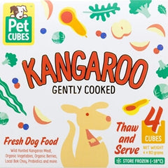 Petcubes Gently Cooked Wild Kangaroo Meat For Dogs