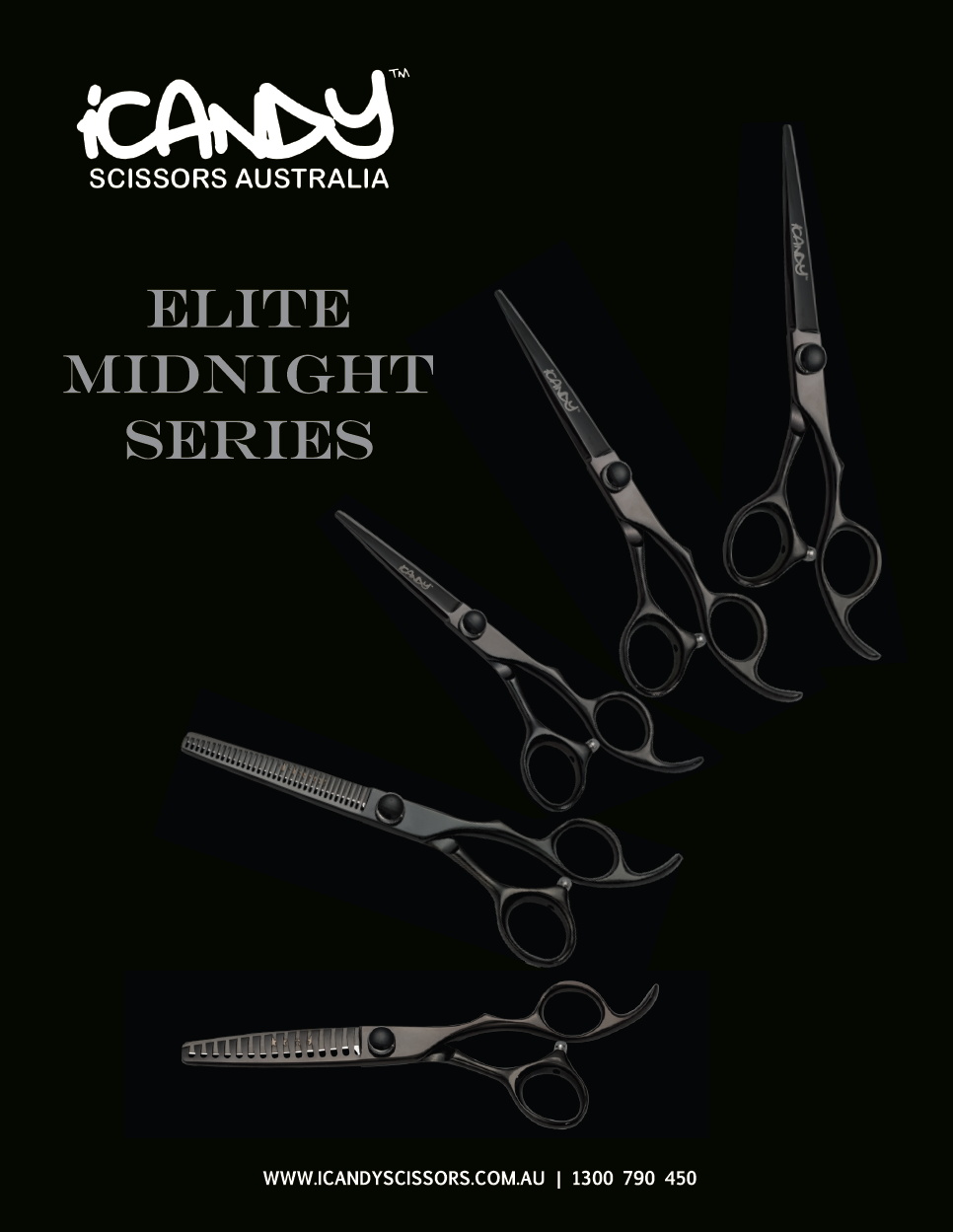iCandy Elite Midnight Series Scissors Collection