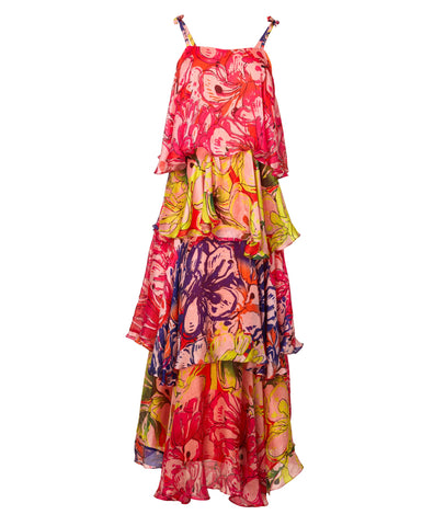 Women's floral print destination dress