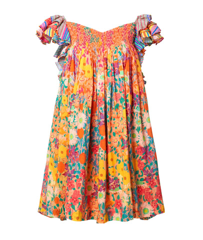 Summer floral print dress