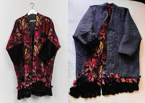 The Twilight Silk Velvet Coat by Roopa Pemmaraju