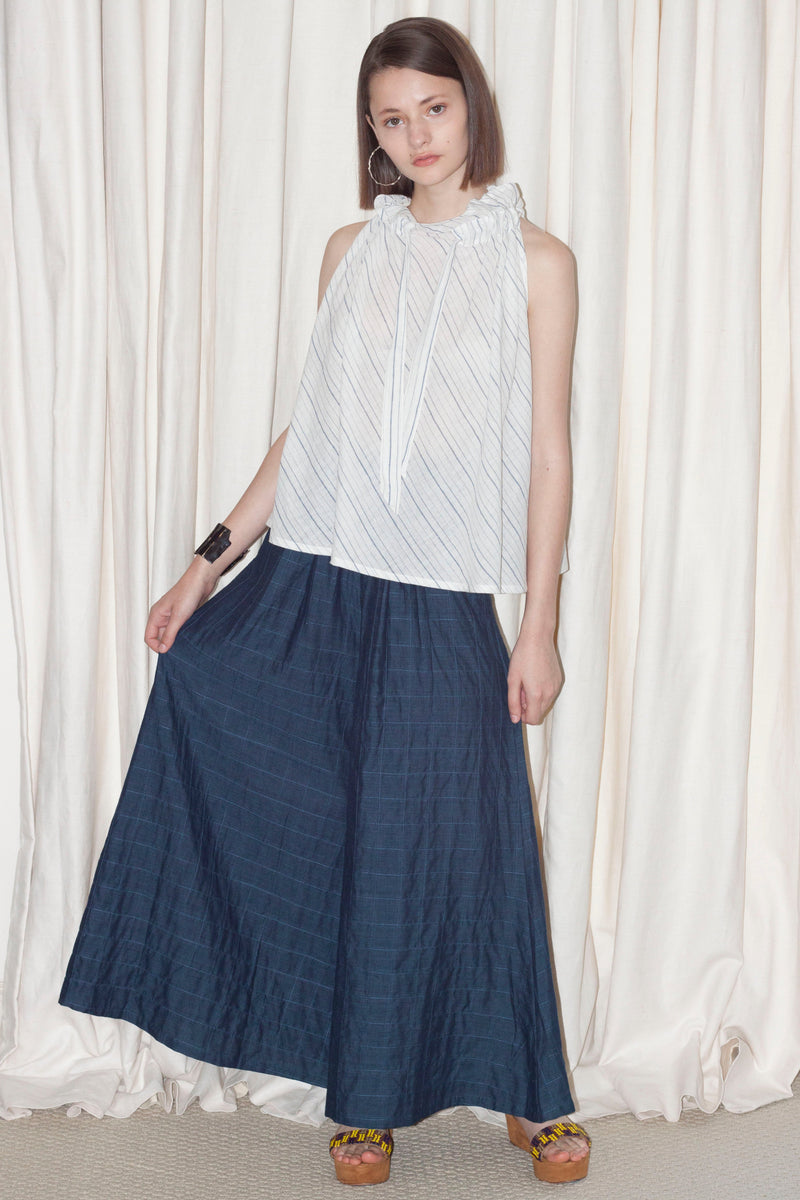 Cotton Wide Leg Pants