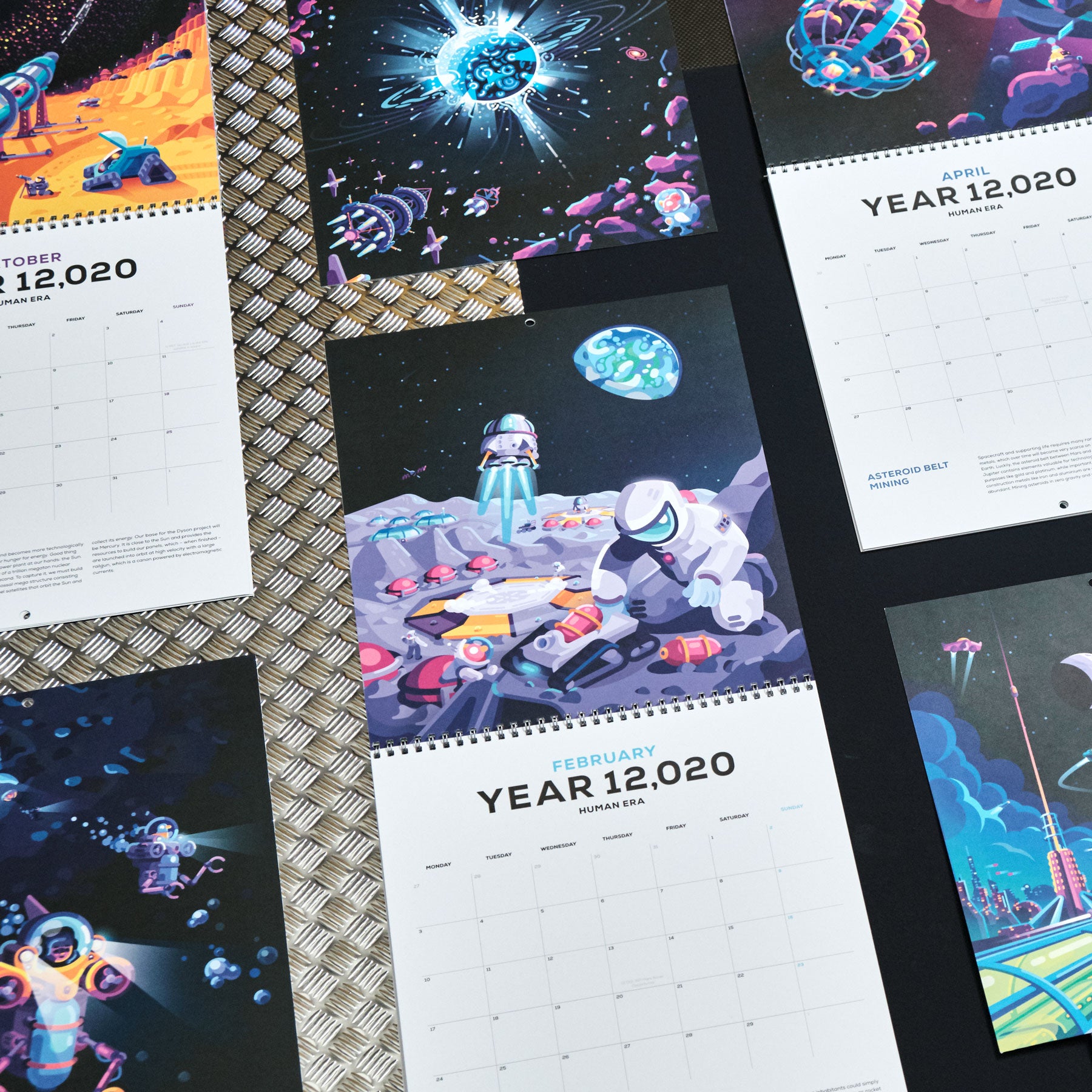 12,020 Human Space Era Calendar the kurzgesagt shop