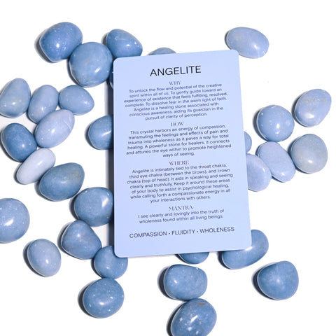 ANGELITE CRYSTAL FOR PEACE