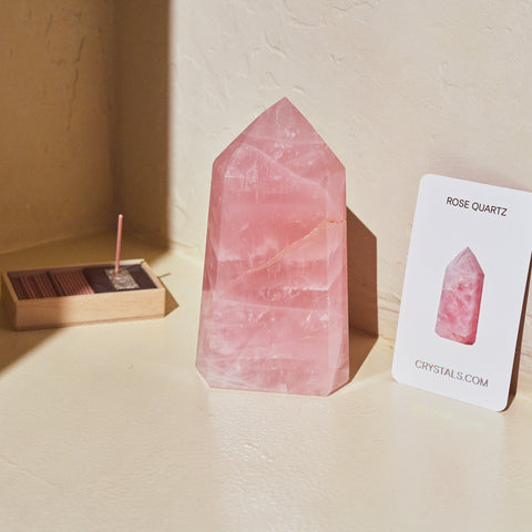 rose quartz crystal