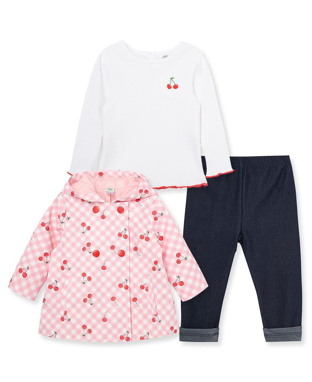 Little Me Girls Toddler Jacket Set Little Me Girls Toddler Jacket Set