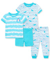 Shark Toddler 4-Piece Pajama Set - Little Me