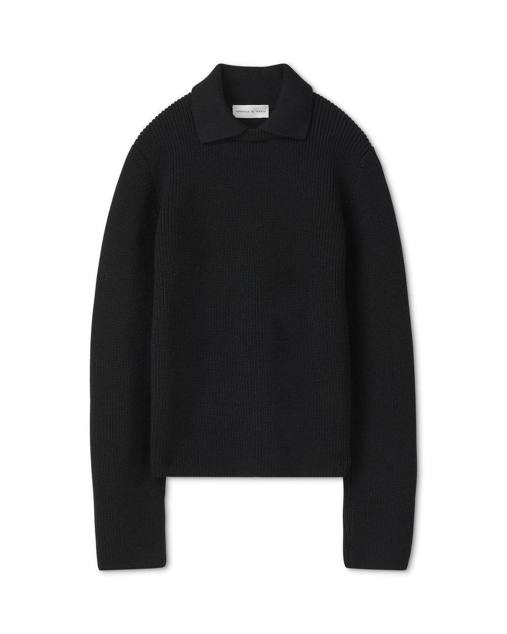 Estella Sweater in Merino Wool, Black – Veronica De Piante