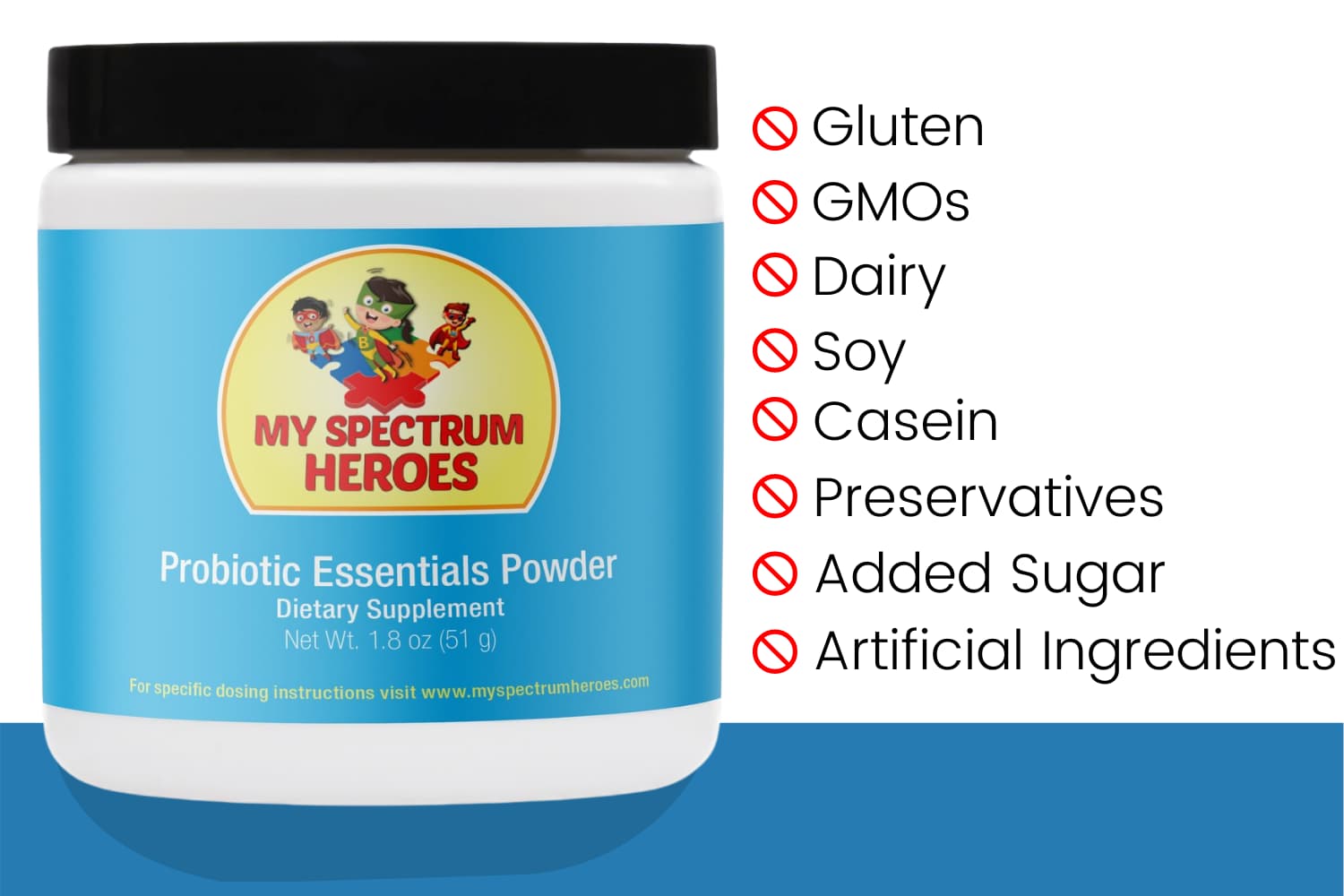 Probiotic Essentials Powder For Children With Autism And Adhd My