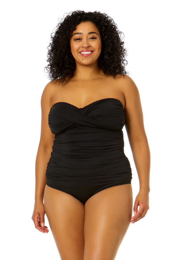 Plus Size Tankini Tops - Halter & Underwire Tankini Swimwear — Swimsuits  Direct