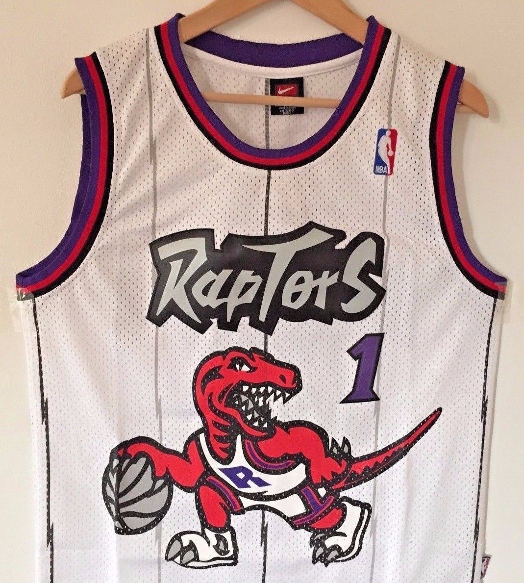 tracy mcgrady raptors jersey white