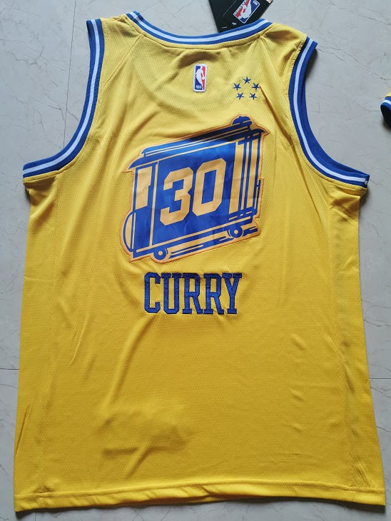 yellow golden state jersey