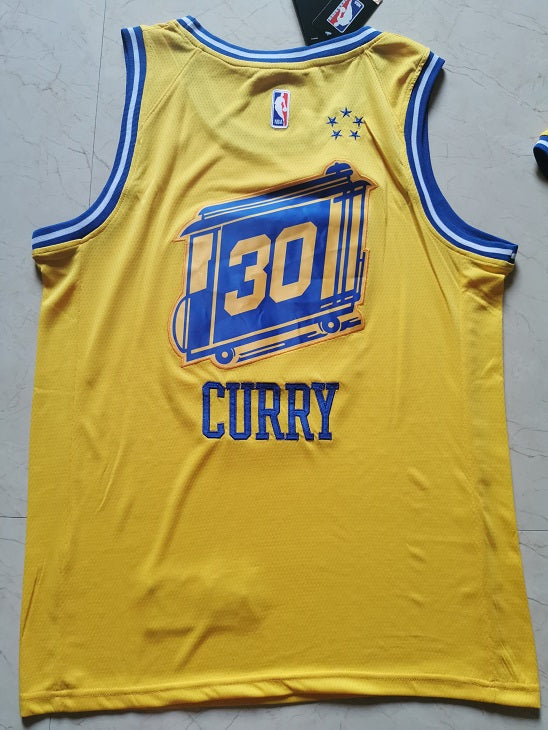 stephen curry jersey yellow