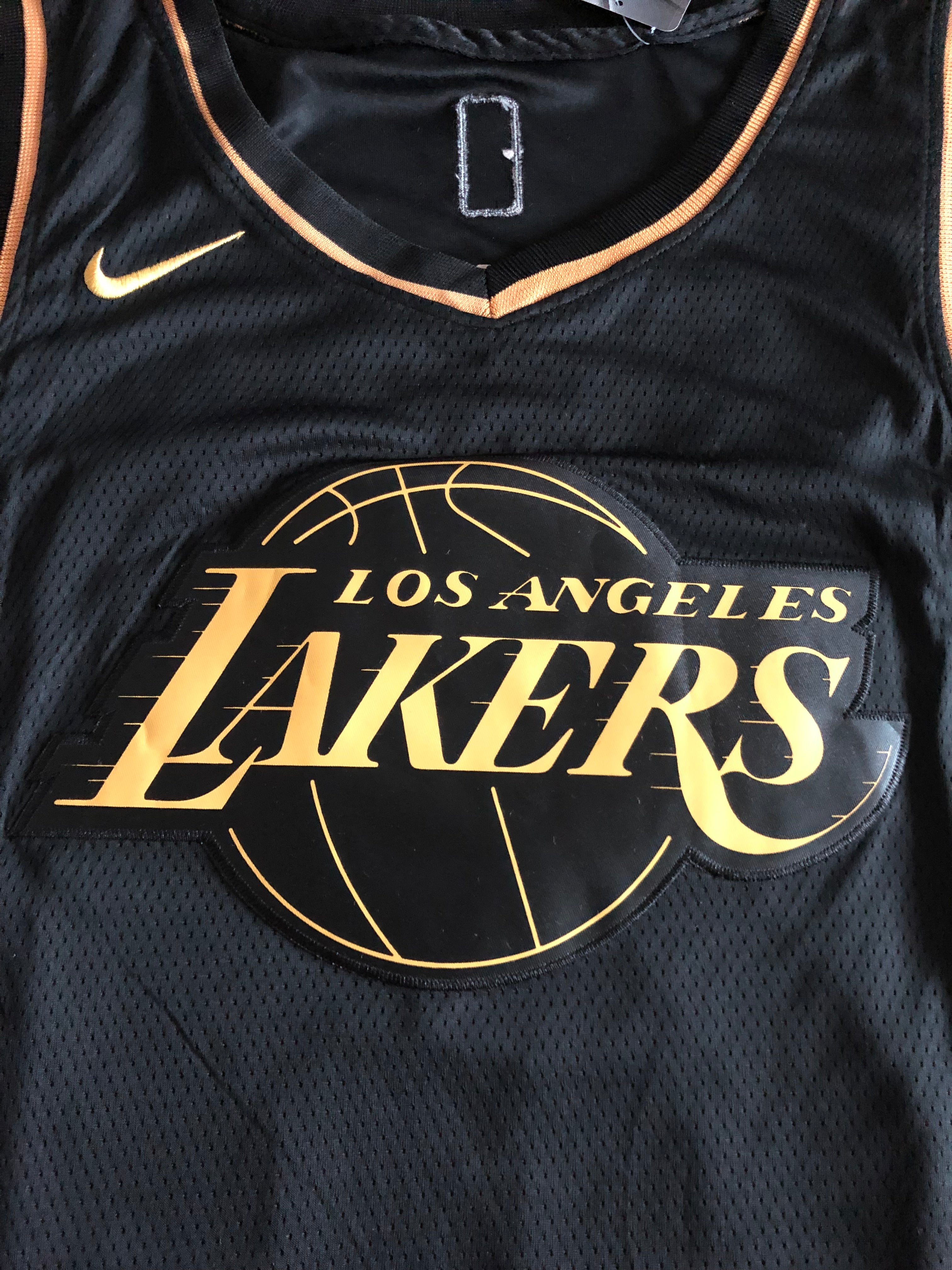 lakers jersey black gold