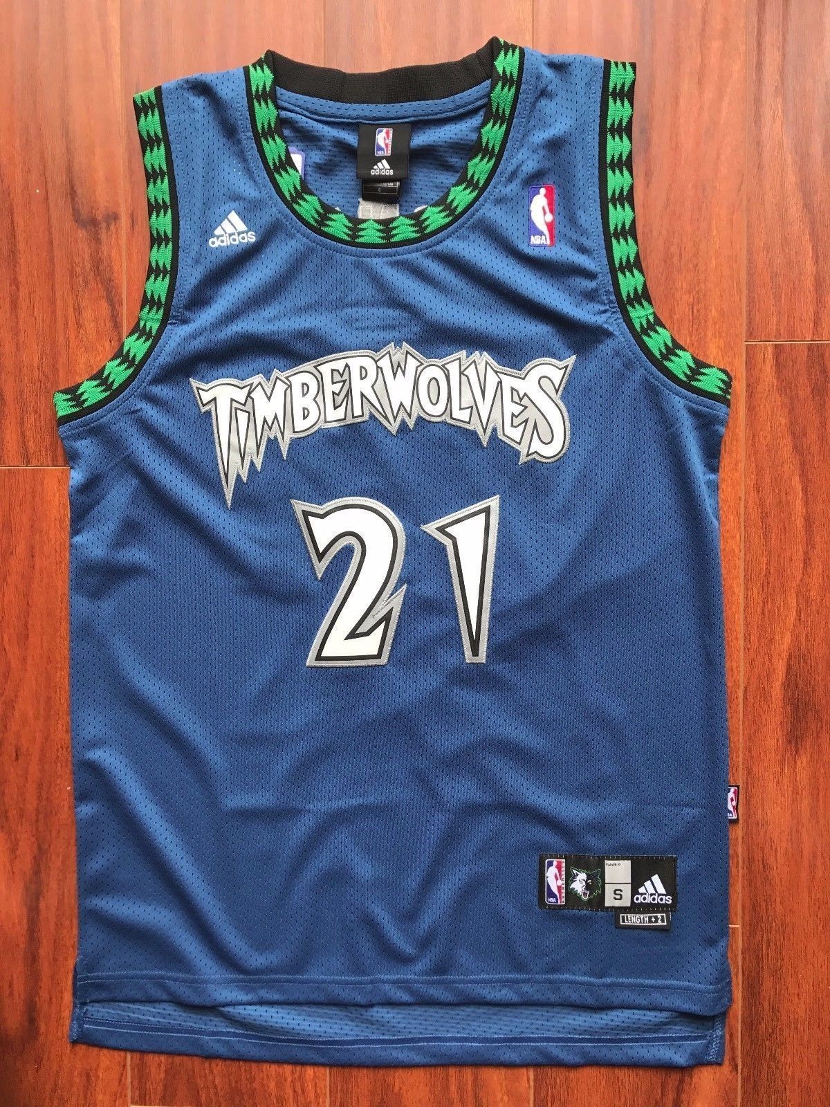 timberwolves jersey blue