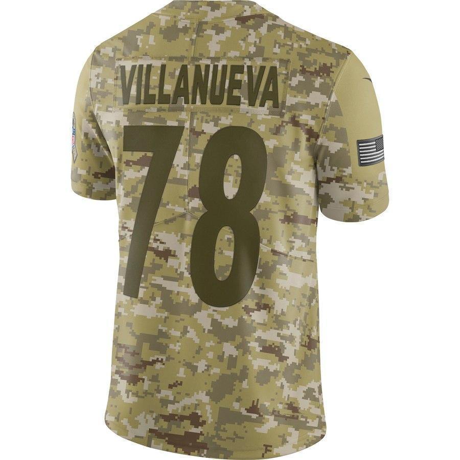 Pittsburgh Steelers Nike #78 Alejandra Villanueva Limited Salute