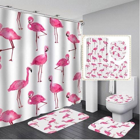 flamingo bathroom decor