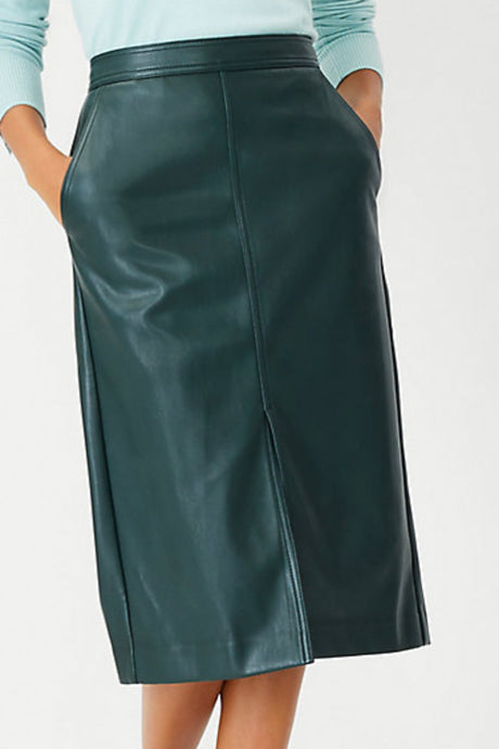 Ann Taylor Faux Leather Skirt