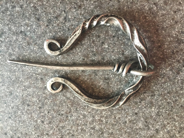 Hand Forged Blacksmith Made Viking/Celtic Style Penannular brooch/cloak Pin.