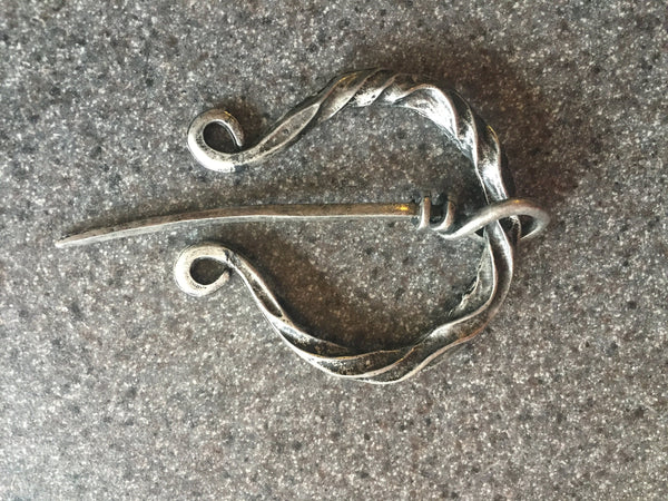 Hand Forged Blacksmith Made Viking/Celtic Style Penannular brooch/cloak Pin.